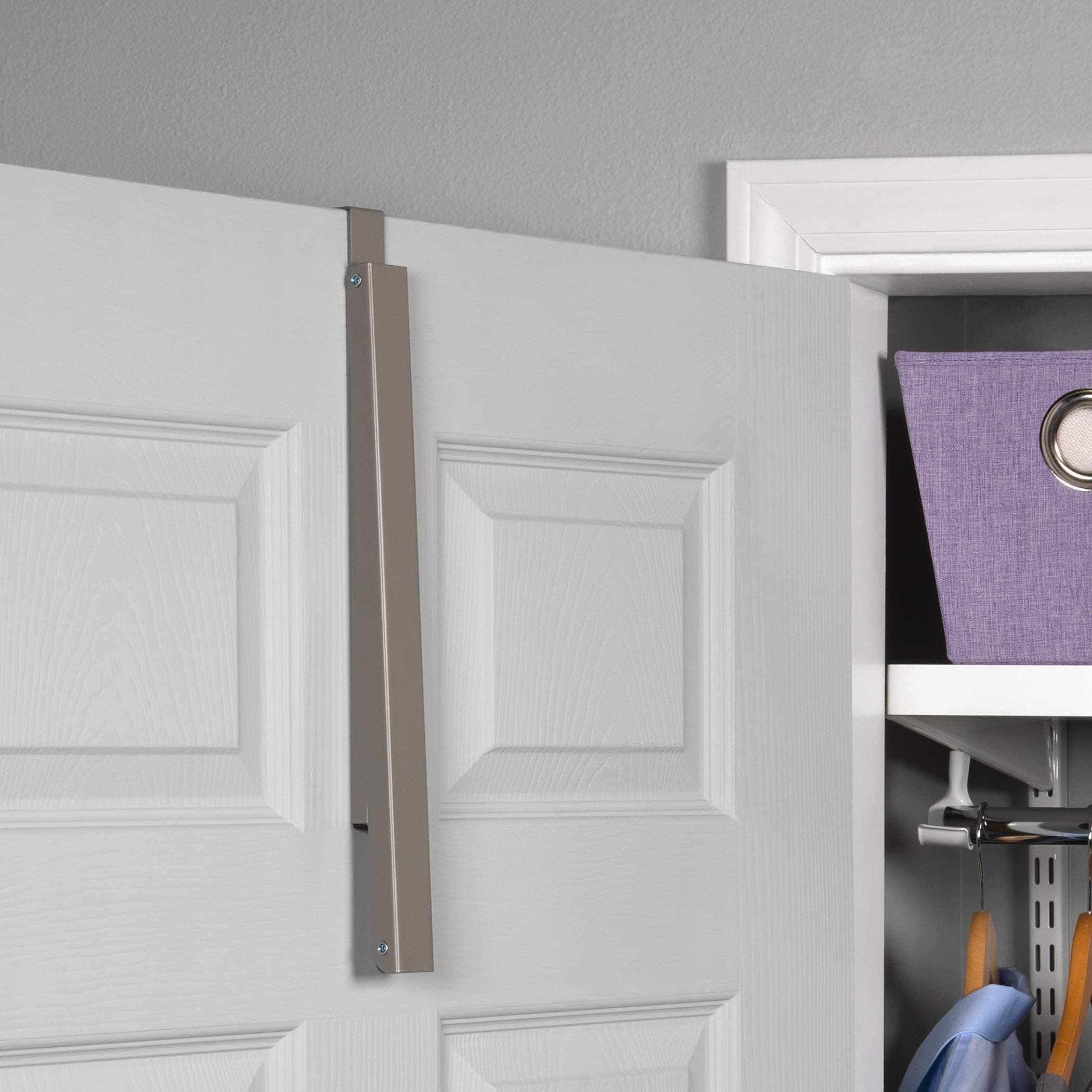 Over the Door Closet Valet - Single Hook Retractable Collapsible Folding Hanging Rack Organizer