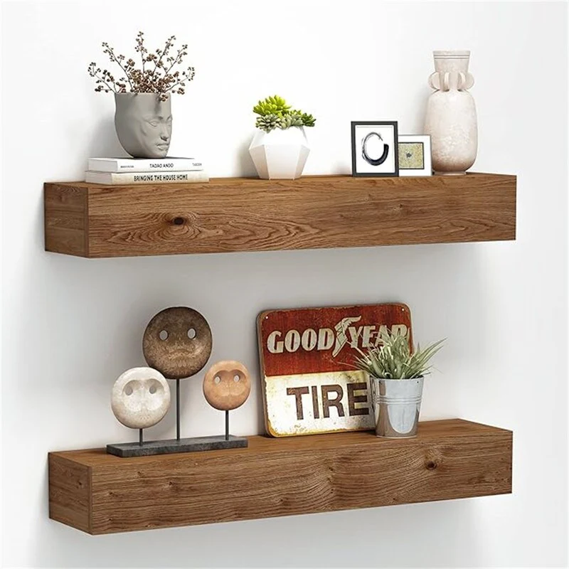 Wall Floating Shelves, Rustic Wood Shelf for Wall Mounted