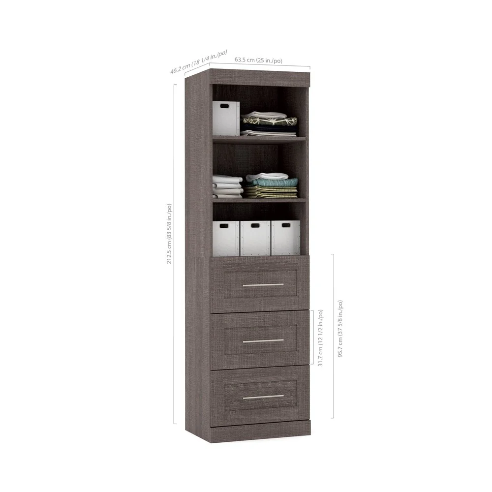 Pur 25W Closet Organizer with Drawers by Bestar