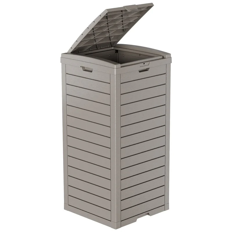 Resin Step On Curbside Trash Can & Recycling Bin