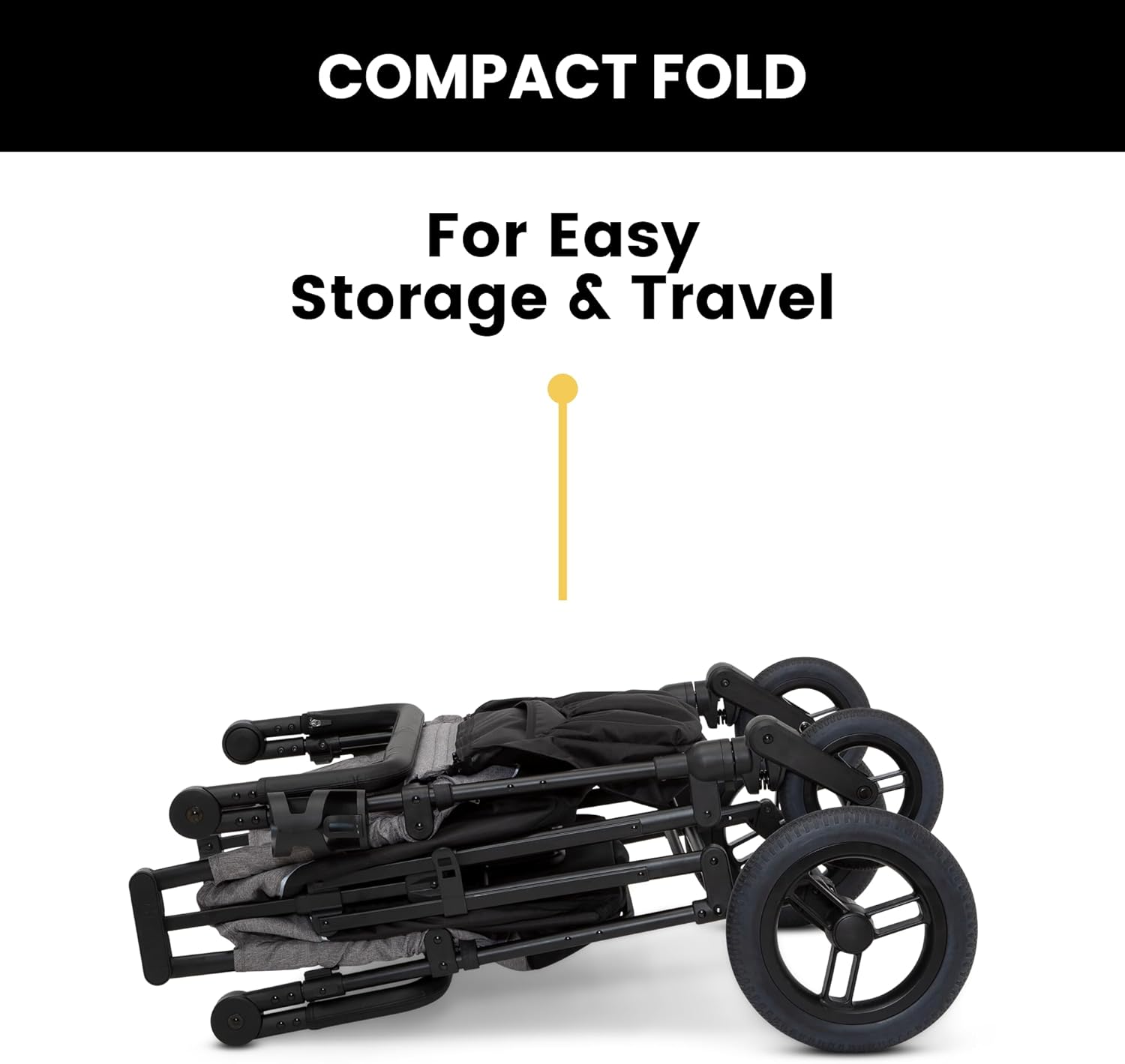 Jeep Wrangler Deluxe 4 Seater Stroller Wagon by Delta Children - Premium Quad Stroller Wagon