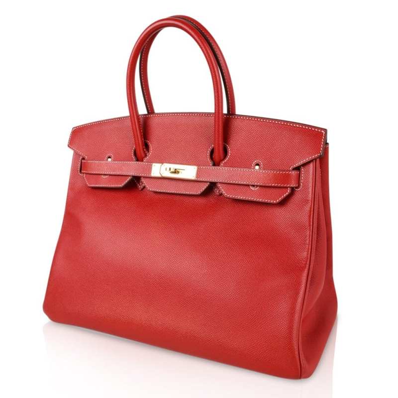 Hermes Birkin 28 Bag Rouge Casaque Candy Limited Edition Epsom Gold