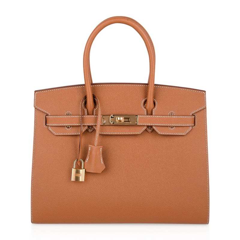 Hermes Birkin 30 Sellier Bag Gold Veau Graine Monsieur Laiton Limited Edition