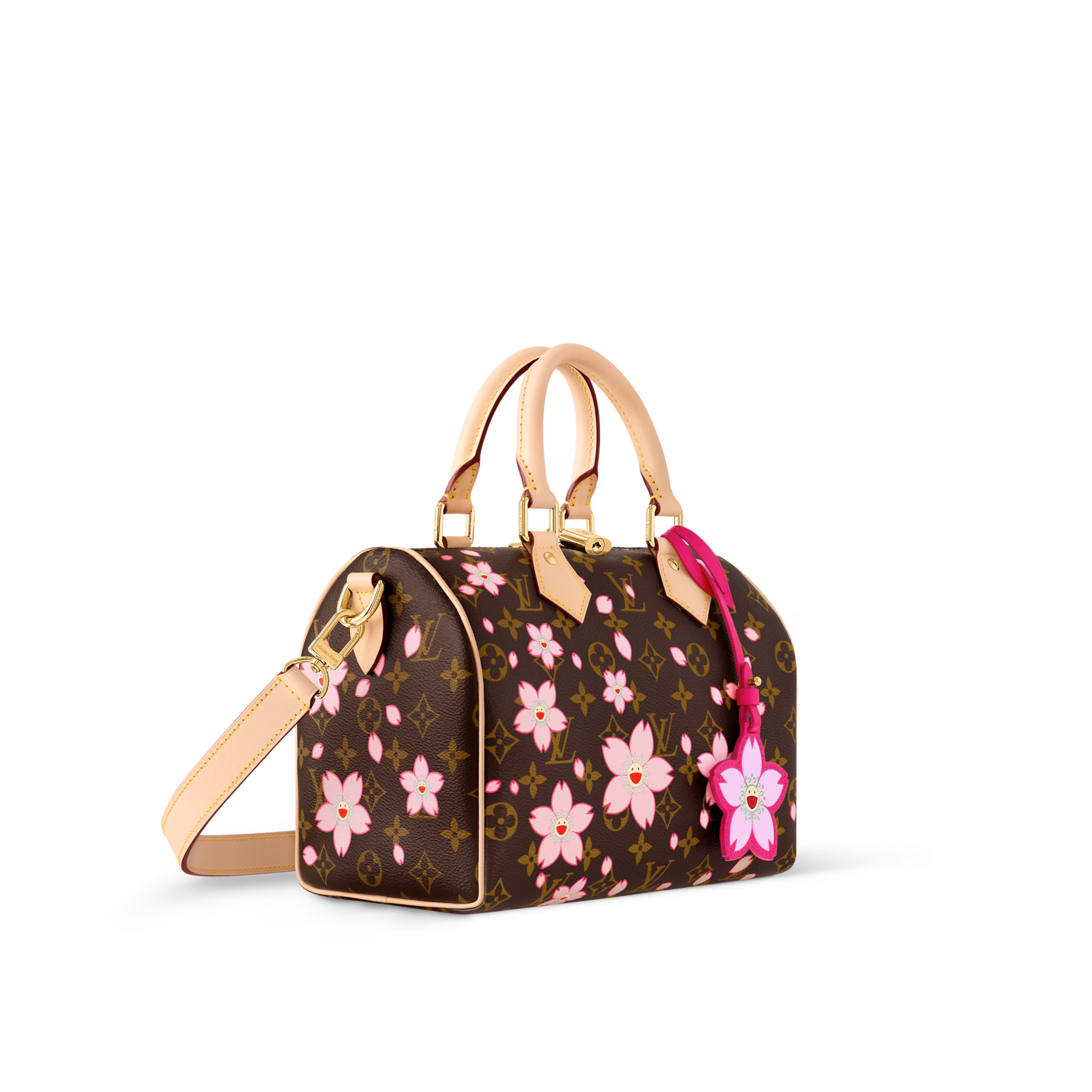 Louis Vuitton LV X TM Monogram Cherry Blossom Speedy Bandoulière 25 M14174