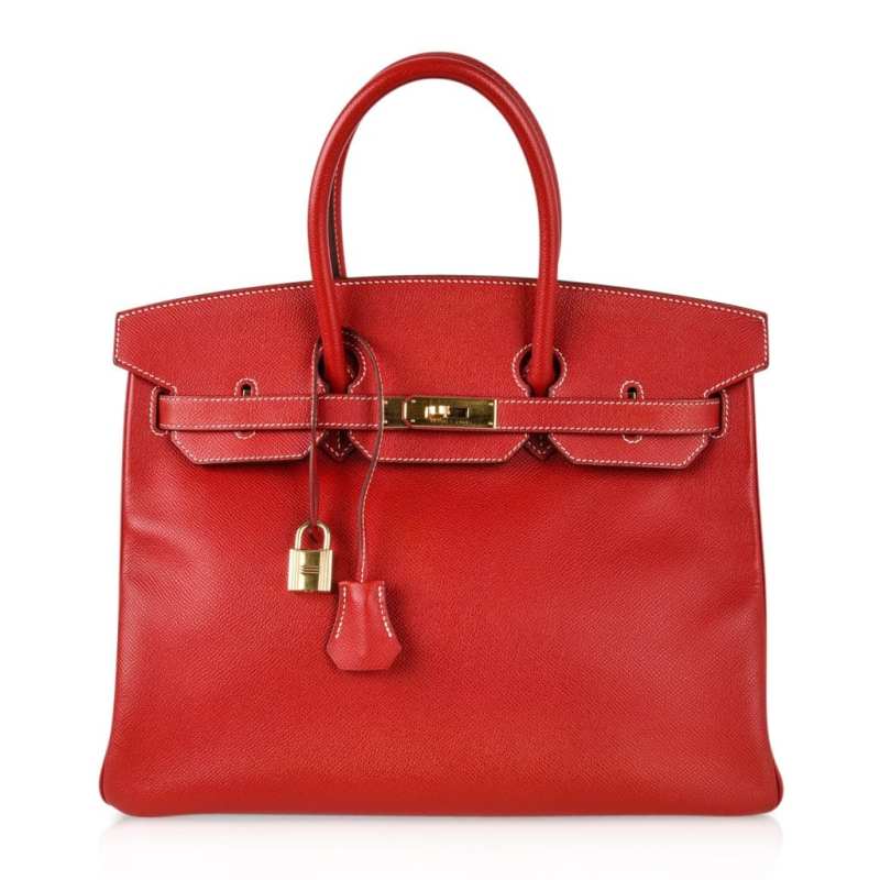 Hermes Birkin 28 Bag Rouge Casaque Candy Limited Edition Epsom Gold
