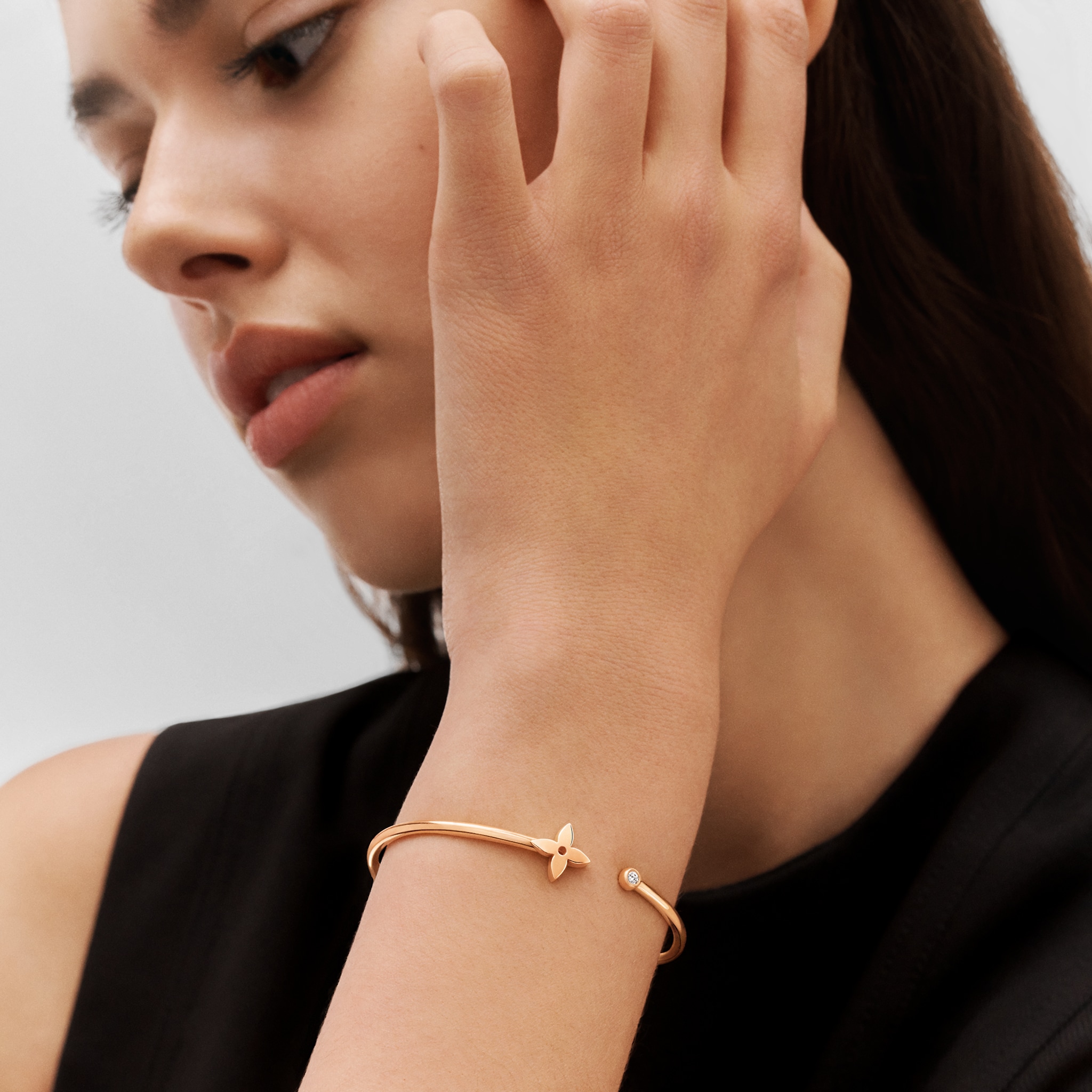 Louis Vuitton Idylle Blossom Twist Bracelet, Pink Gold And Diamonds