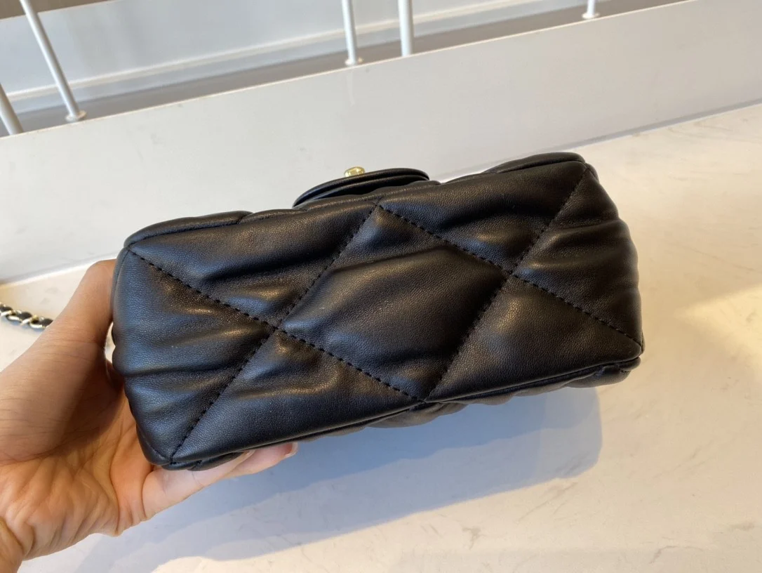 Chanel Small Flap Bag Gold Hardware Black For Women, Women's Handbags, Shoulder Bags 7.5in/19cm AS2232