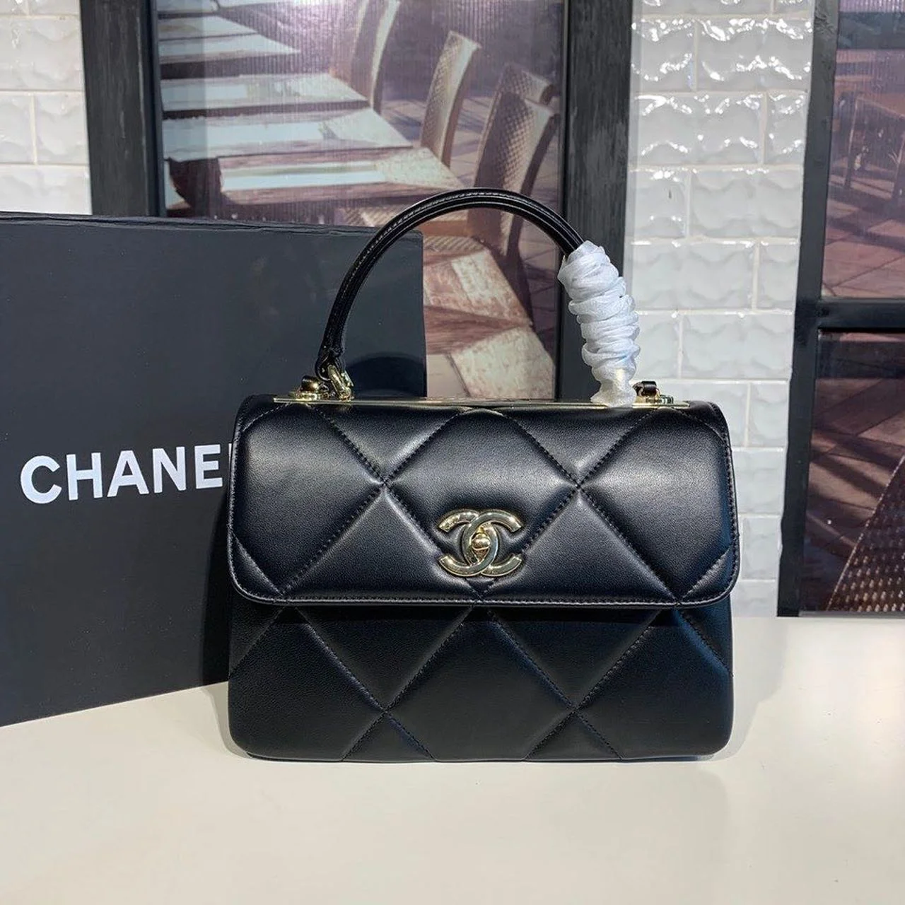 Chanel Trendy CC Bag Black For Women, Women's Handbags, Shoulder And Crossbody Bags 10.2in/26cm