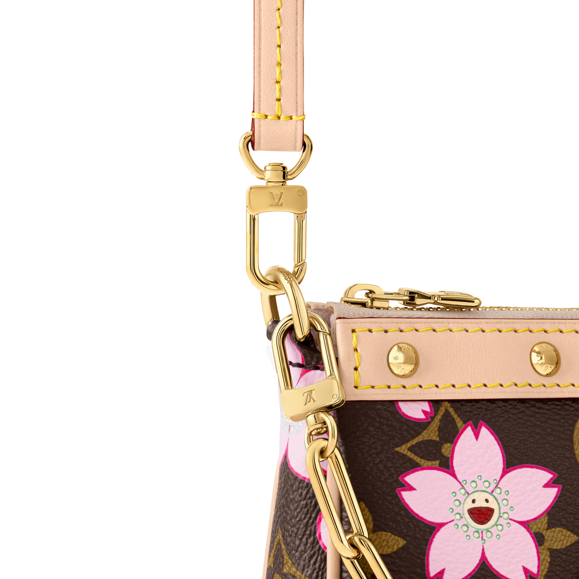Louis Vuitton LV X TM Monogram Pochette Accessories Sakura Brown M13666