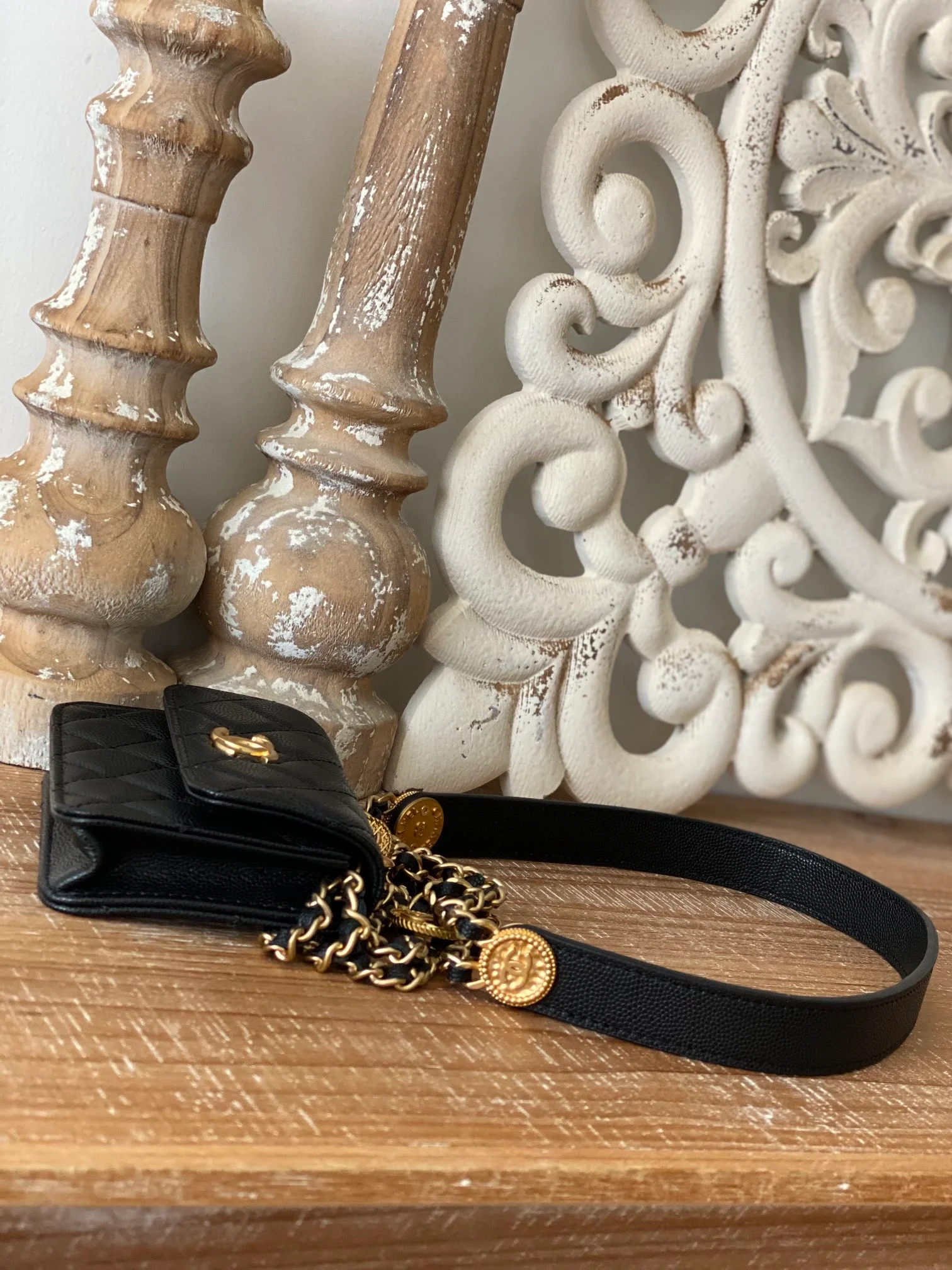 Chanel Clutch With Chain Black For Women, Women's Bags 4.8in/12.3cm AP2857 B08447 94305