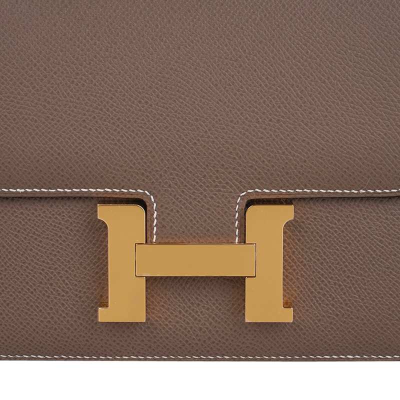 Hermes Constance Mini 18 Bag Etoupe Gold Hardware Epsom Leather