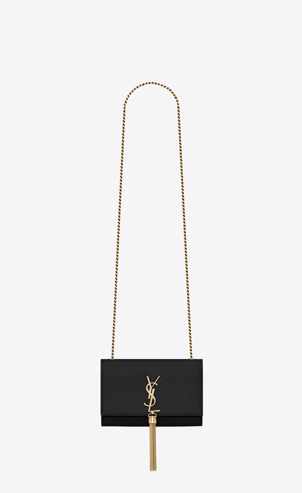 SAINT LAURENT KATE SMALL TASSEL IN GRAIN DE POUDRE EMBOSSED LEATHER