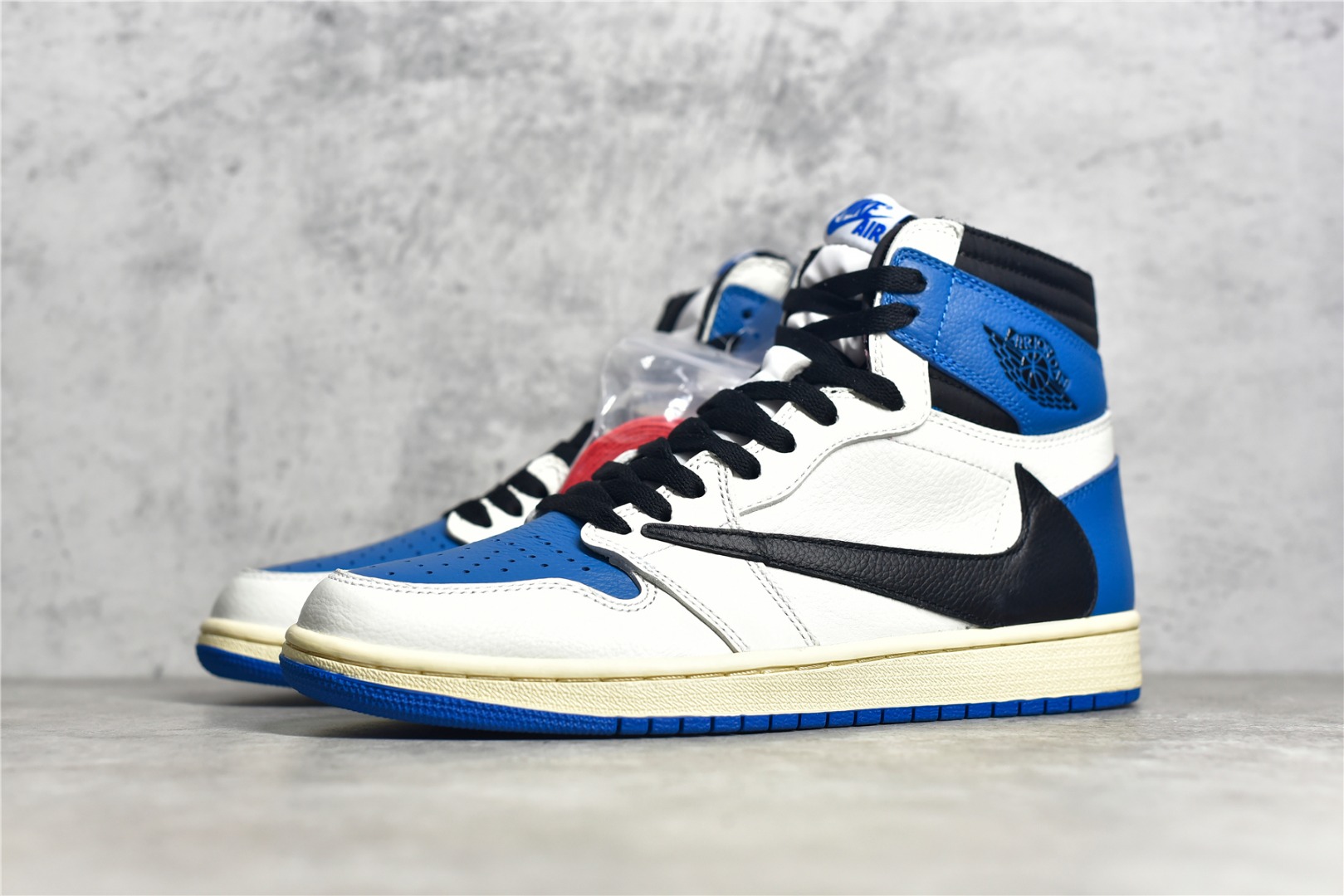 Travis Scott × Fragment × Air Jordan 1 High OG TS SP “Military Blue” Reps