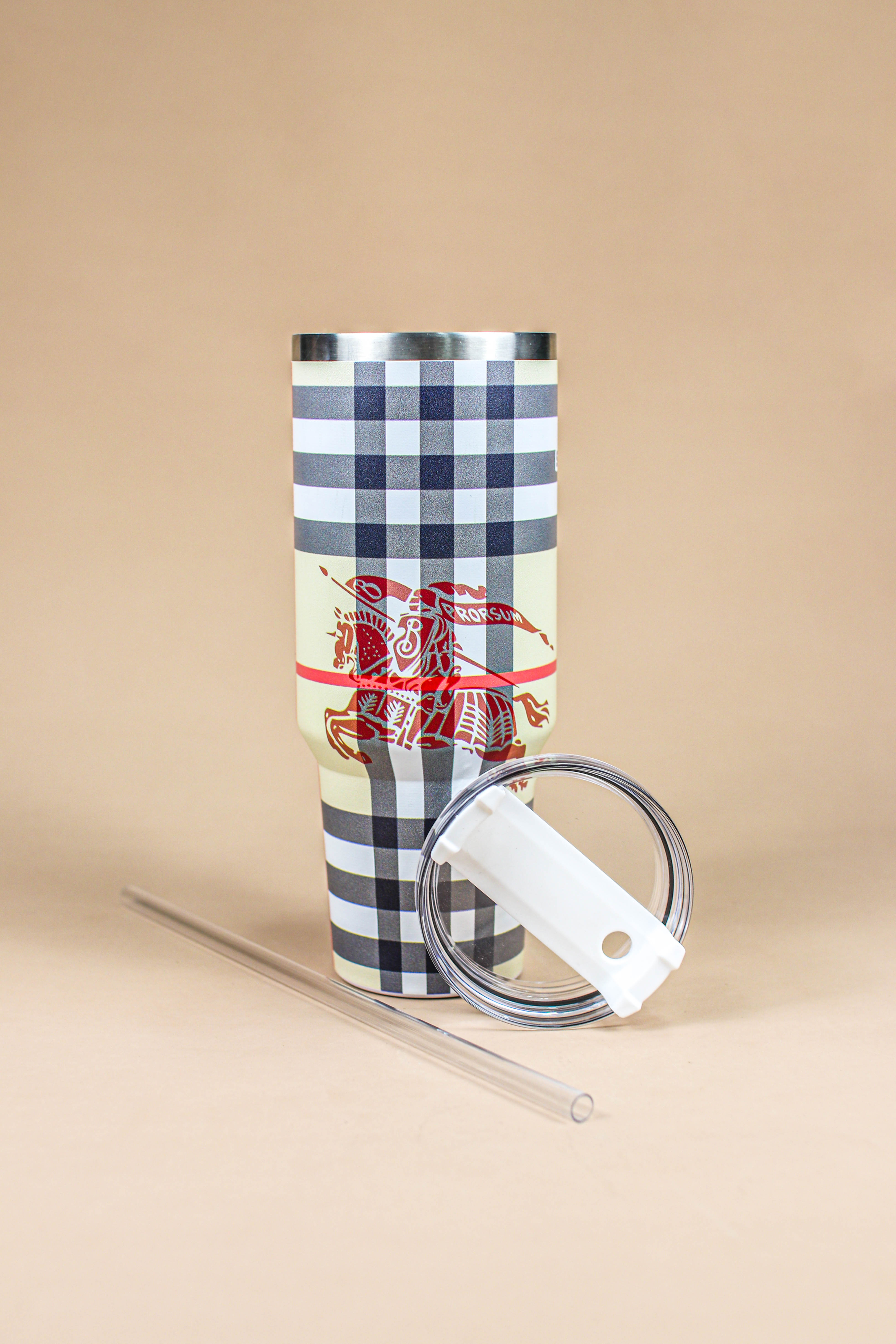 Hermes Tumblers – 40oz Stainless Steel Insulated Tumbler with Handle and Straw