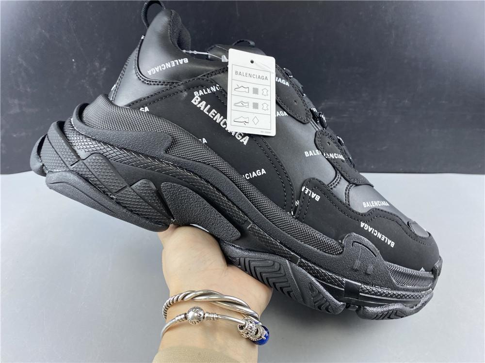 BALENCIAGA TRIPLE-S Balenciaga 20ss air cushion black letter old shoes retro sports sneakers original version number 35-45