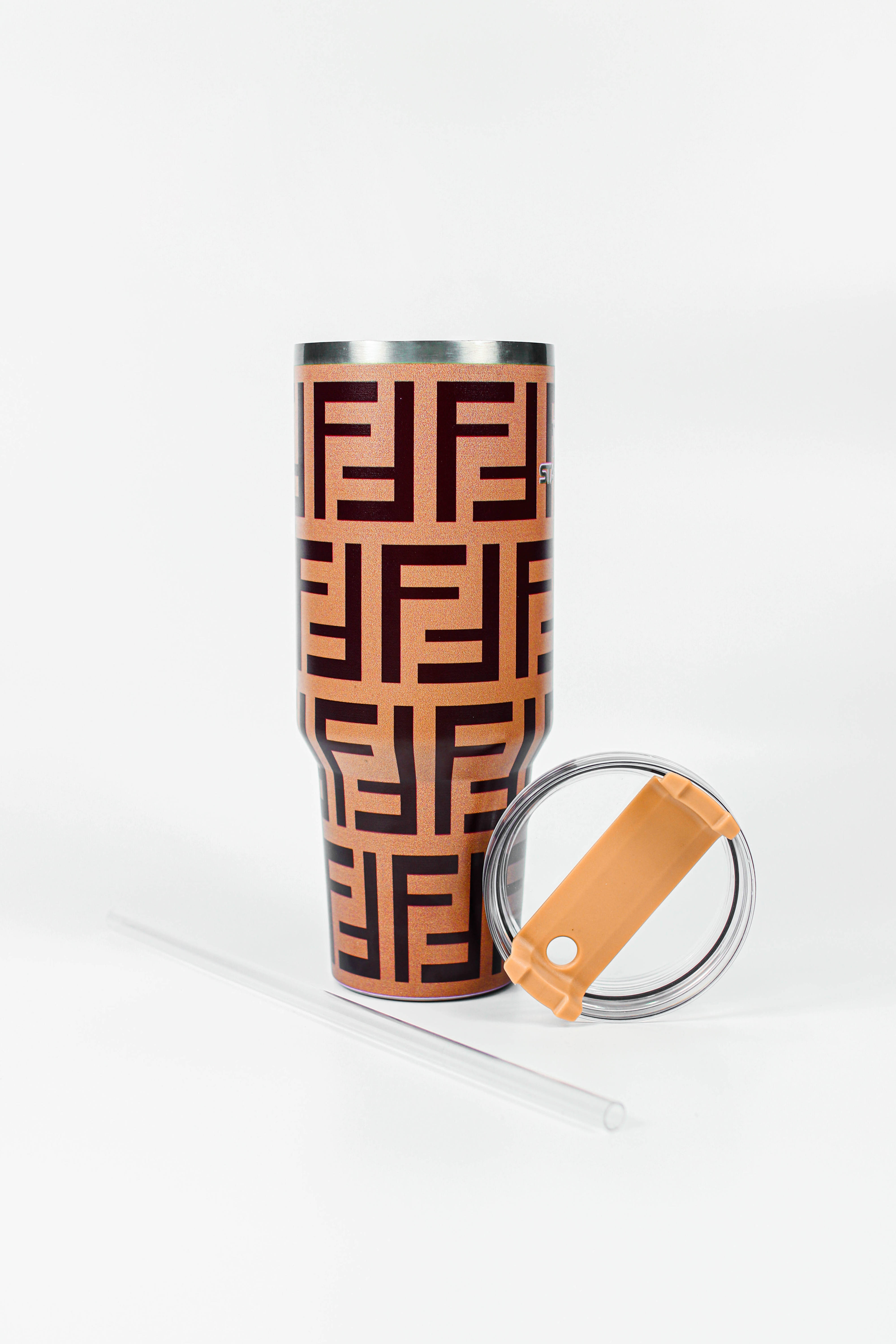 Hermes Tumblers – 40oz Stainless Steel Insulated Tumbler with Handle and Straw
