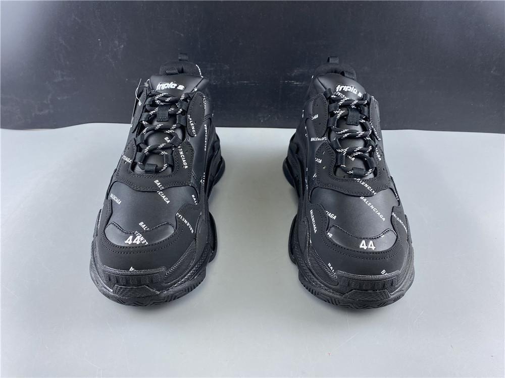BALENCIAGA TRIPLE-S Balenciaga 20ss air cushion black letter old shoes retro sports sneakers original version number 35-45