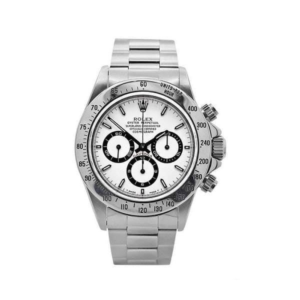 Rolex Daytona Zenith Cosmograph, 40mm, Stainless Steel, White Dial, 16520