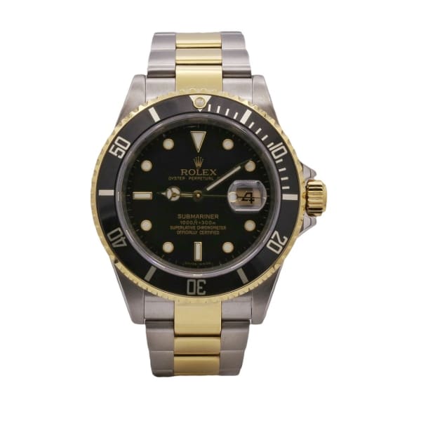 Rolex Submariner Date, 40mm, 18k Yellow Gold and Stainless Steel, Black Dial, 16613