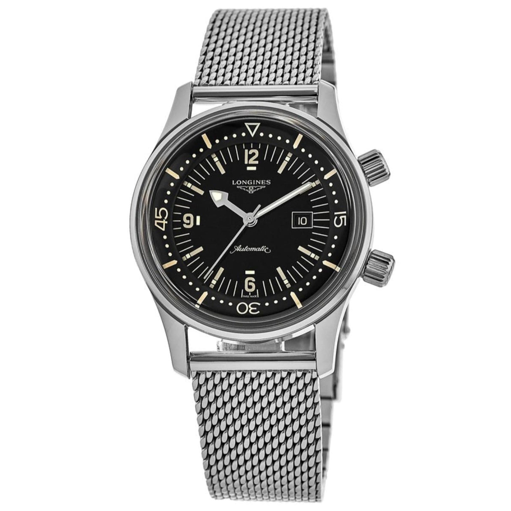 Longines Women's L3.374.4.50.6 Legend Diver Stainless Steel Watch