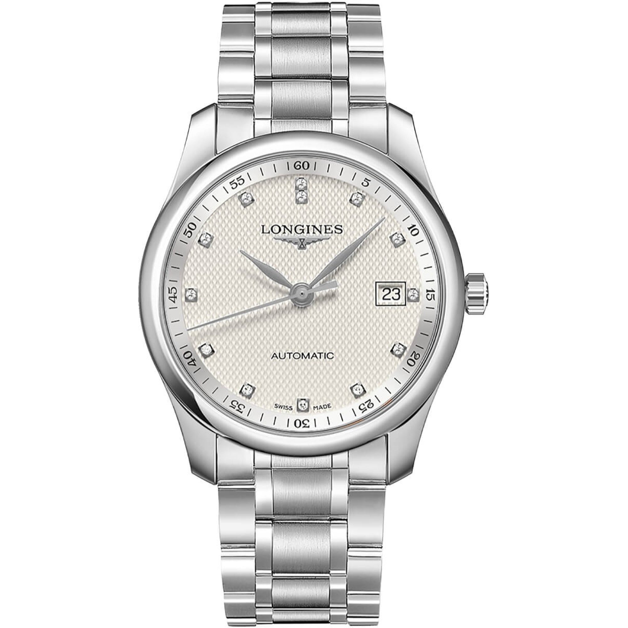Longines Men's L2.793.4.77.6 Master Collection Diamond Stainless Steel Watch