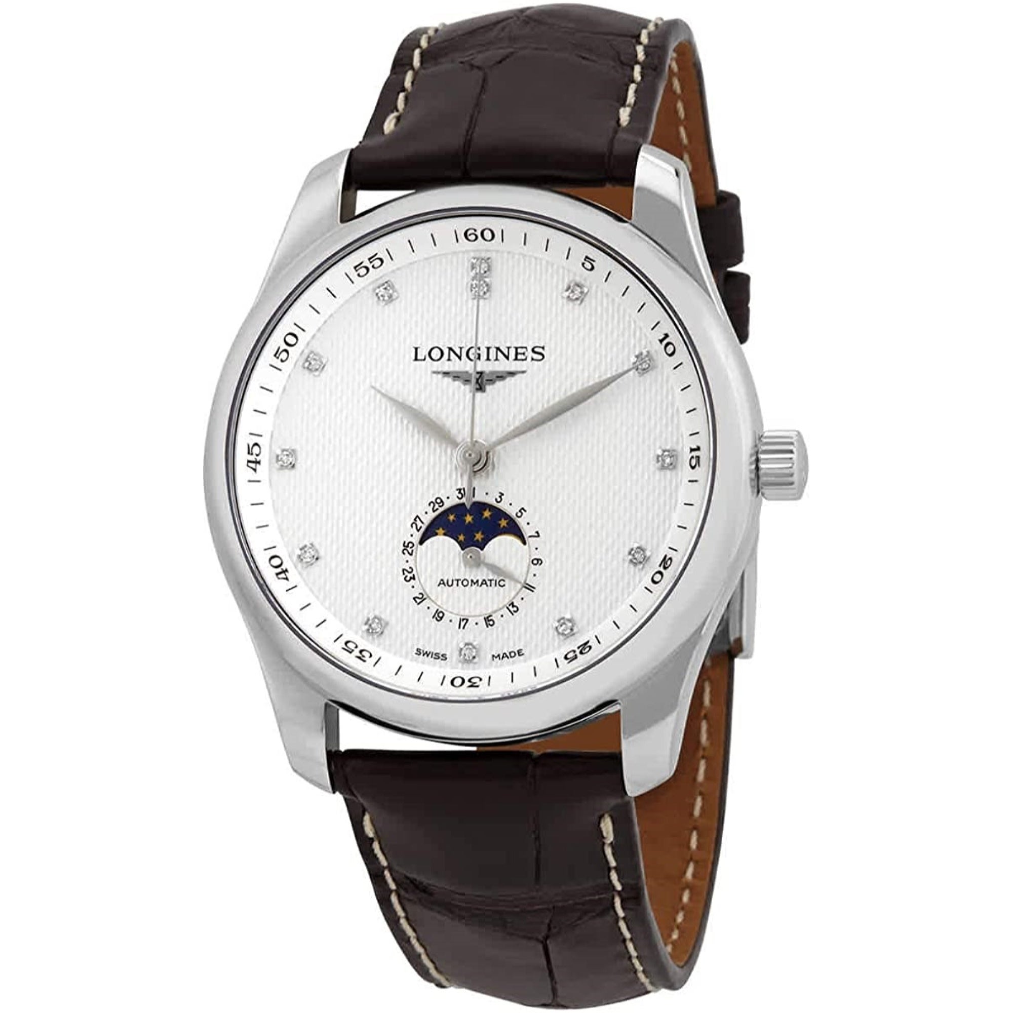 Longines Men's L2.909.4.77.3 Master Collection Brown Leather Watch