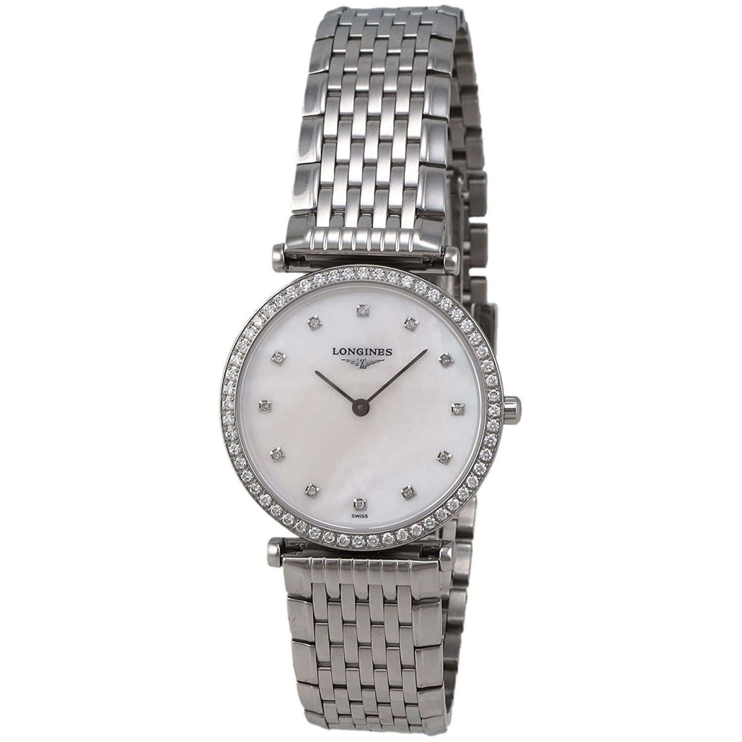 Longines Women's L45130876 La Grandes Classiques Flagship Diamond Stainless Steel Watch