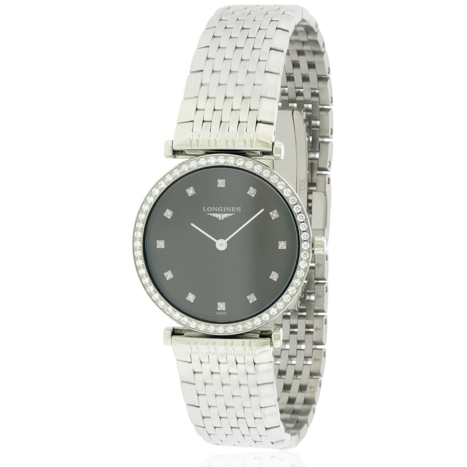 Longines Women's L45130586 La Grande Classique Diamond Stainless Steel Watch