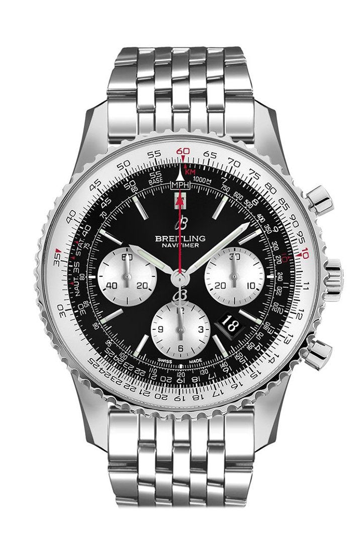 BREITLING Navitimer 1 Chronograph Automatic Chronometer Black Dial Men's Watch AB0127211 B1A1