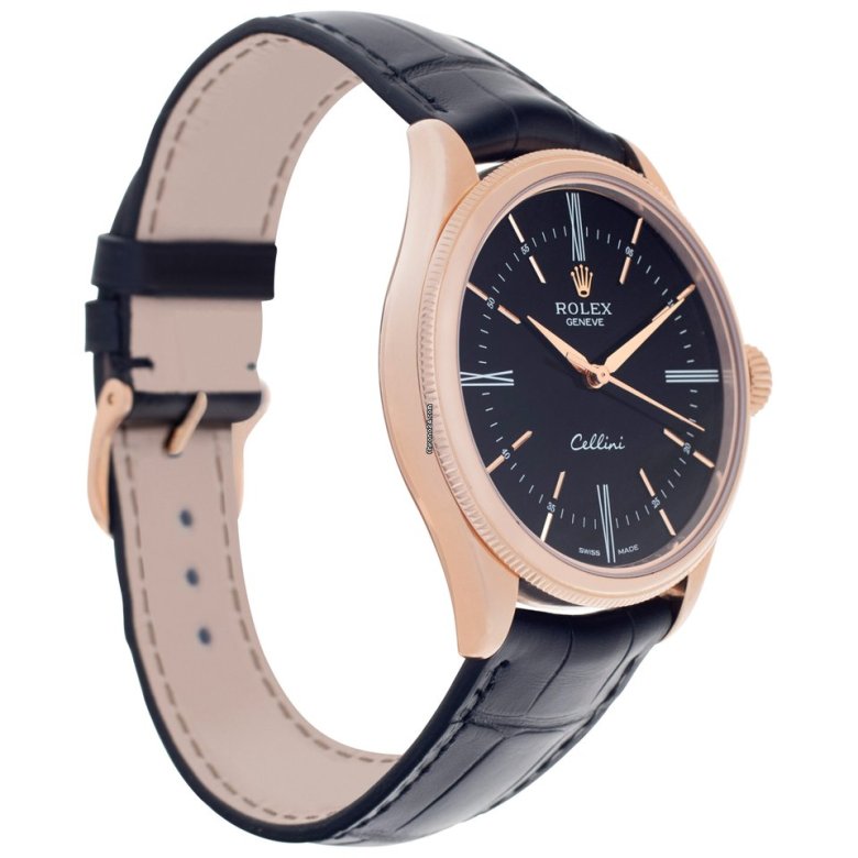 Rolex Cellini 50505 everose 39mm watch