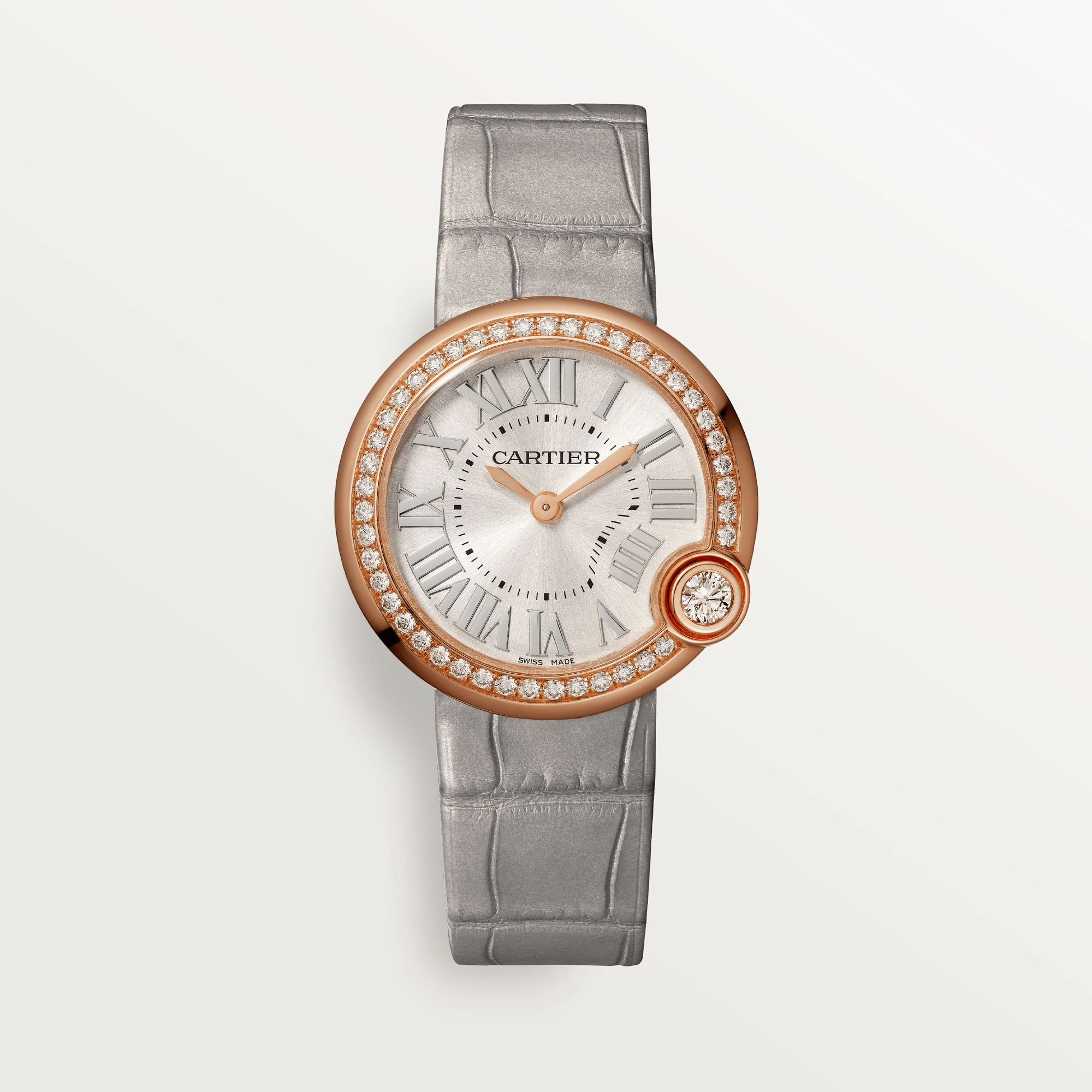Cartier Ballon Blanc 18K Rose Gold & Diamond Lady’s Watch, WJBL0008