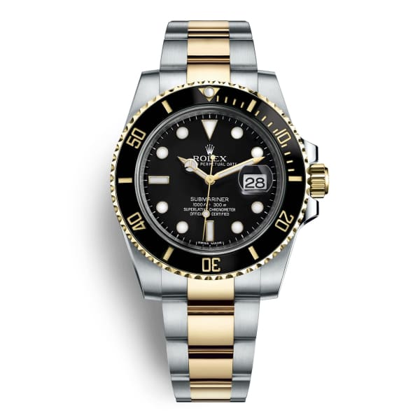 Rolex Submariner Black Index Dial Oyster Bracelet Mens Watch 116613LN