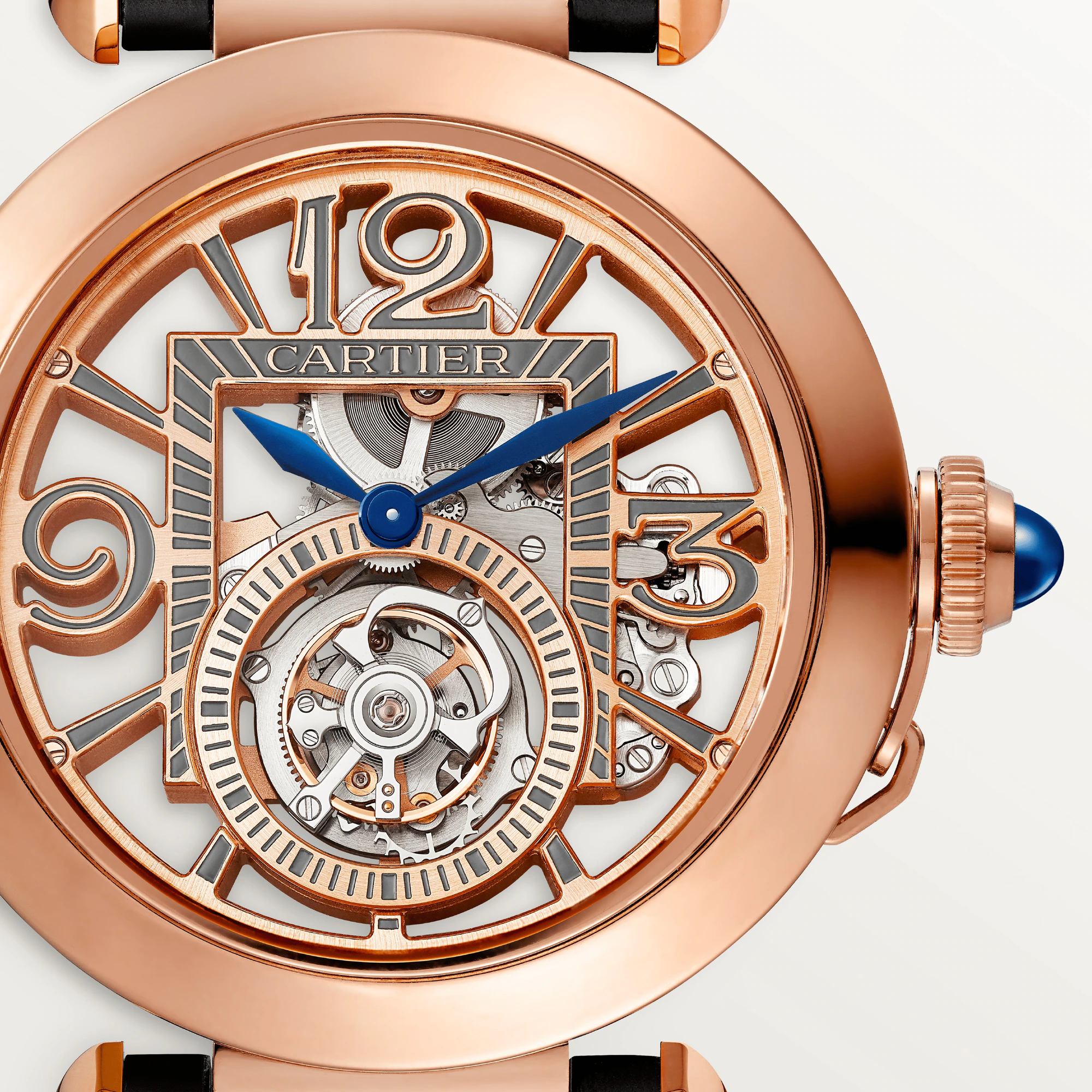 Cartier Pasha de Cartier 41mm 18K Rose Gold Skeleton Watch, WHPA0006