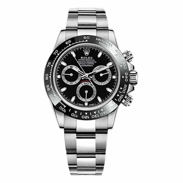 Rolex Cosmograph Daytona Black Dial Stainless Steel Oyster Men's Watch 116500ln-0002