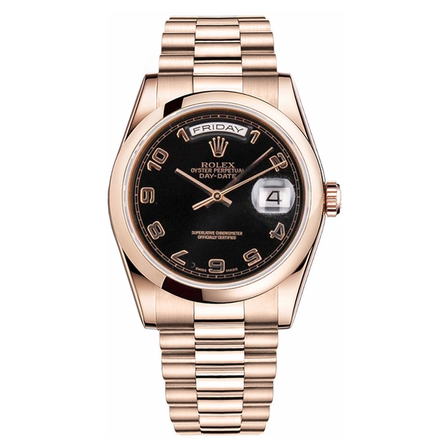 Rolex President Day-Date 36 Solid 18k Rose Gold Watch 118205-0059