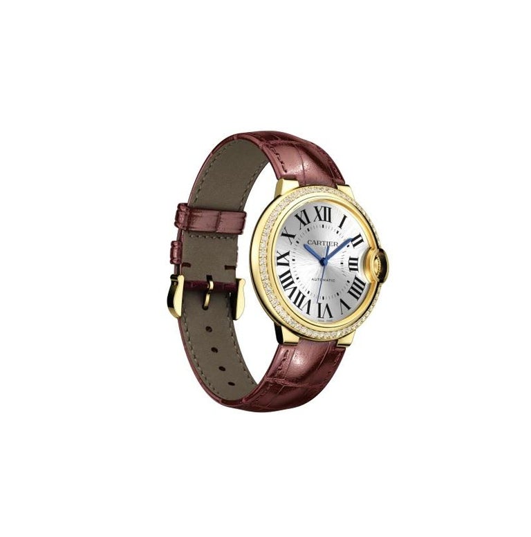 Cartier Ballon Bleu 36mm 18K Yellow Gold & Diamonds Lady’s Watch, WJBB0041