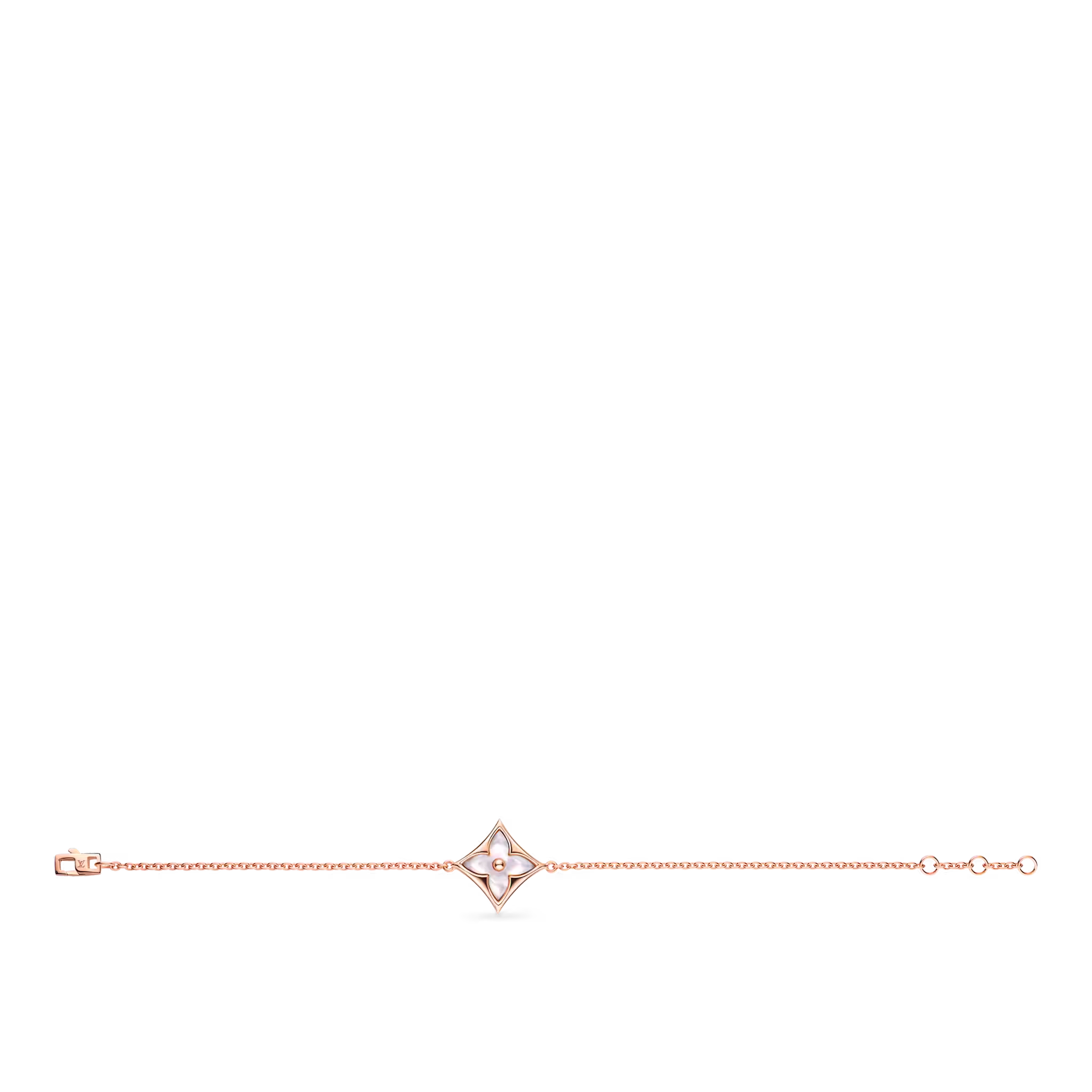 Color Blossom Star rose gold and white mother-of-pearl bracelet