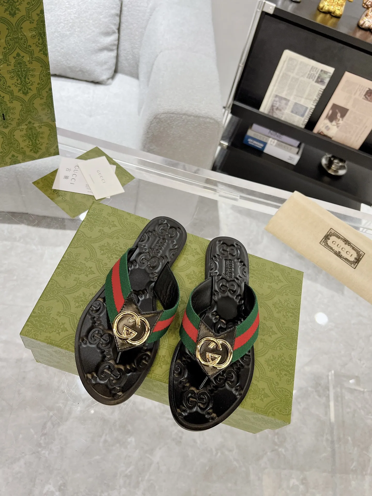 GG new arrival men and women slippers