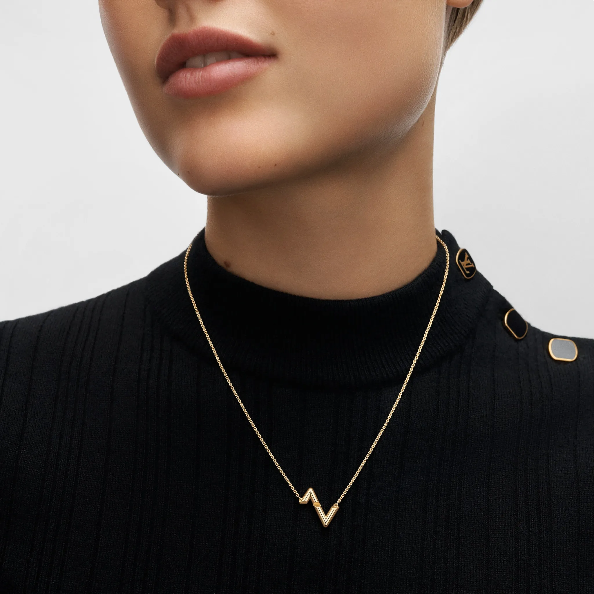Louis Volt Upside Down Yellow Gold Pendant