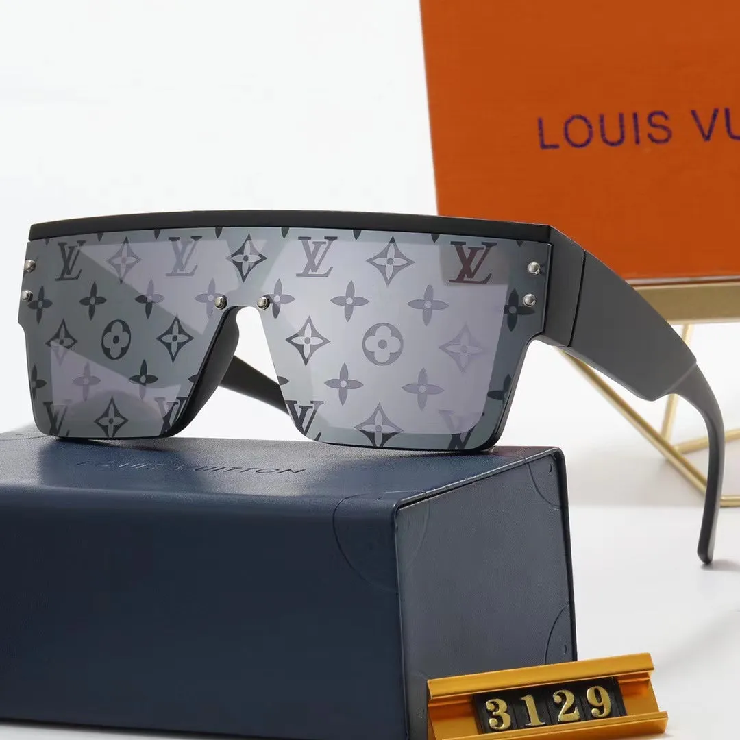 3-color fashion four-leaf clover print lens sunglasses
