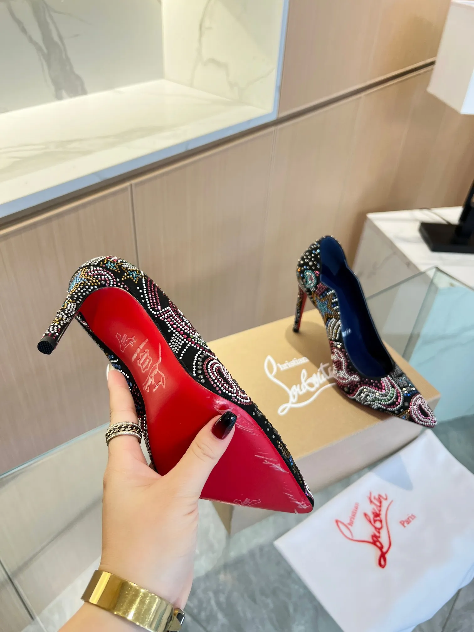 Chris Lou new arrival women shoes heels 10.5cm