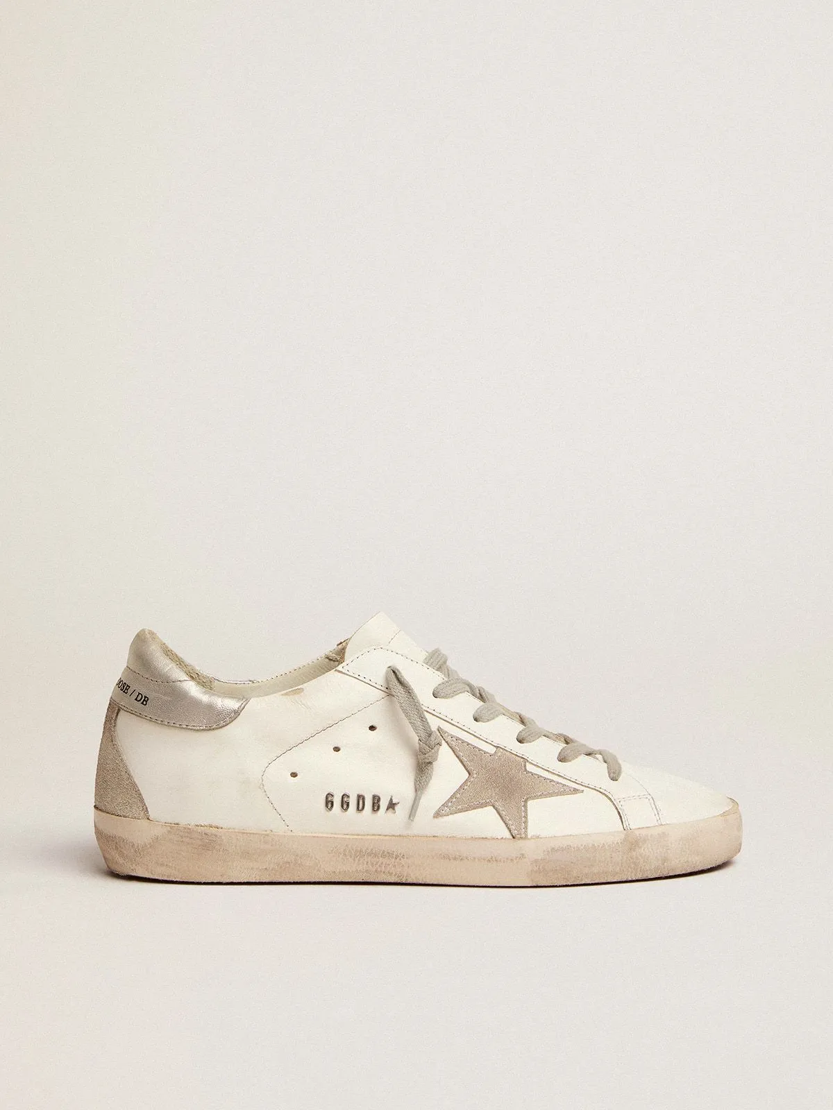 Super-Star sneakers with silver-coloured heel tab and metal stud lettering