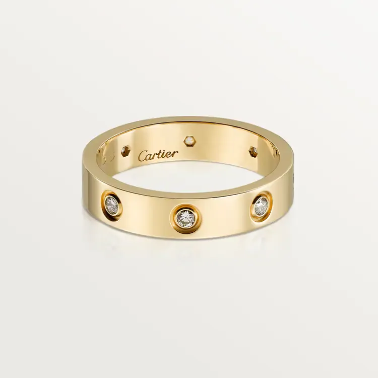 LOVE WEDDING BAND, 8 DIAMONDS
