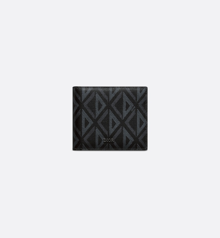 Bifold Wallet Black CD Diamond Canvas