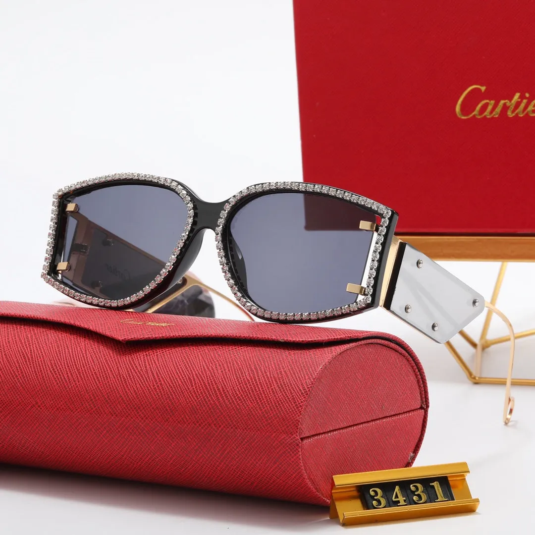 6 color luxury rhinestone lens polarized sunglasses