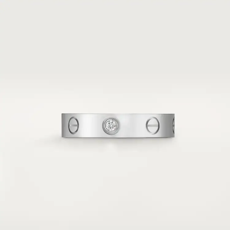 LOVE WEDDING BAND, 1 DIAMOND