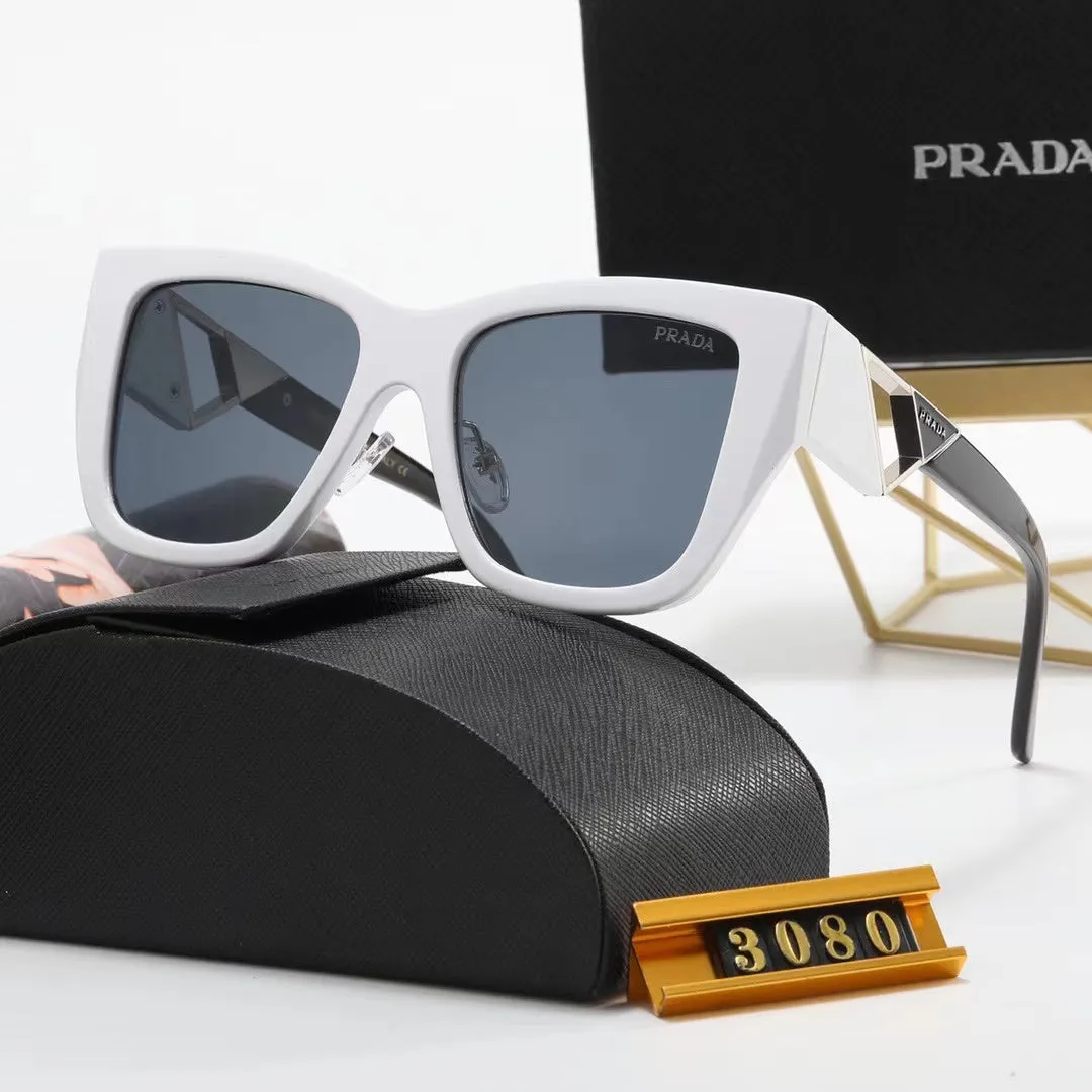 6-color fashion PA letter triangle hollow print sunglasses