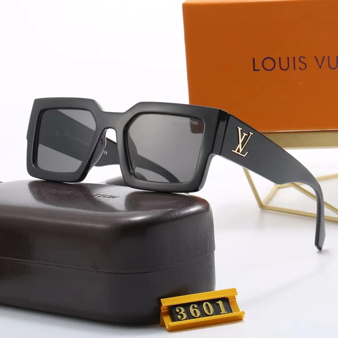 5-color fashion four-leaf clover letter temple sunglasses