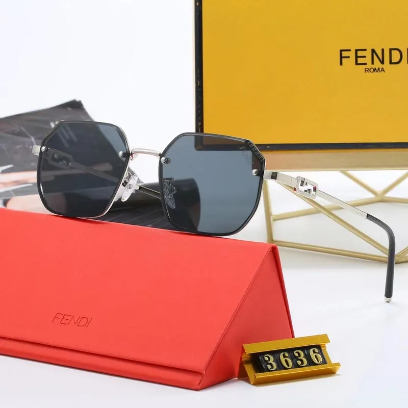 5-color fashionable FF letter polarized sunglasses