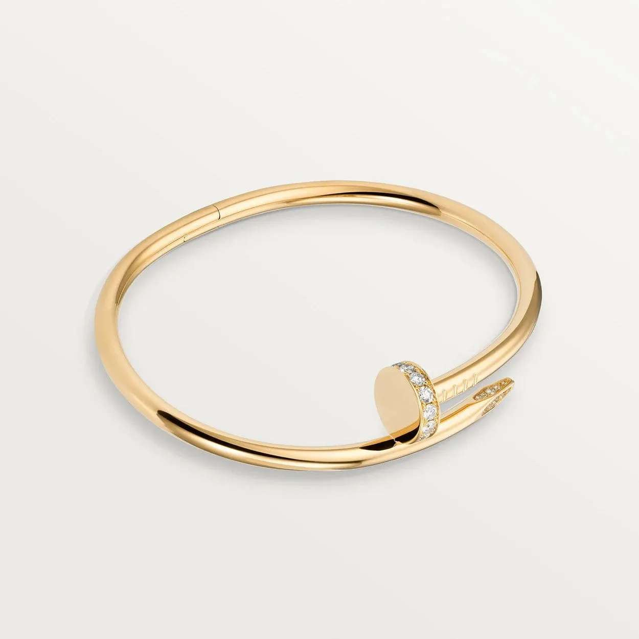 car Inspired Juste Un Clou Nail Bracelet With CZ Diamond